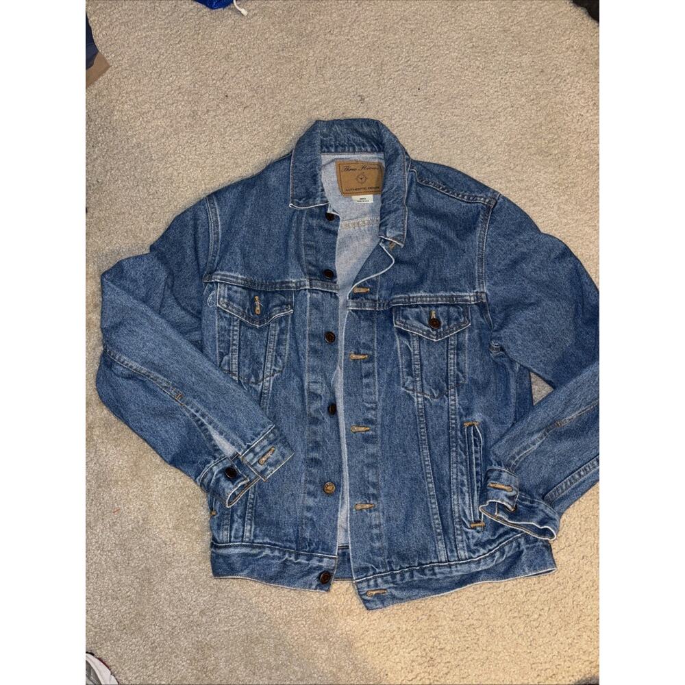 Vintage Three Rivers Denim Jacket Small Made In USA